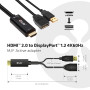 CLUB3D HDMI 2.0 TO DISPLAYPORT 1.2 4K60HZ HDR M/F ACTIVE ADAPTER Nero