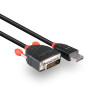 Lindy 41490 cavo e adattatore video 1 m DVI-D DisplayPort Nero