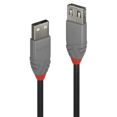 Lindy 36704 cavo USB 3 m USB 2.0 USB A Nero, Grigio