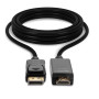 Lindy 36923 cavo e adattatore video 3 m DisplayPort HDMI tipo A (Standard) Nero