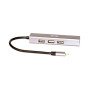 LINK ADATTATORE USB-C MASCHIO CON PRESA RETE RJ45 10/100 + HUB 3 PORTE USB 2.0