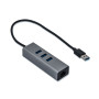 i-tec Metal U3METALG3HUB hub di interfaccia USB 3.2 Gen 1 (3.1 Gen 1) Type-A 5000 Mbit/s Grigio