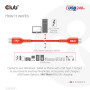 CLUB3D CAC-1573 cavo USB 2 m USB4 Gen 2x2 USB C Rosso